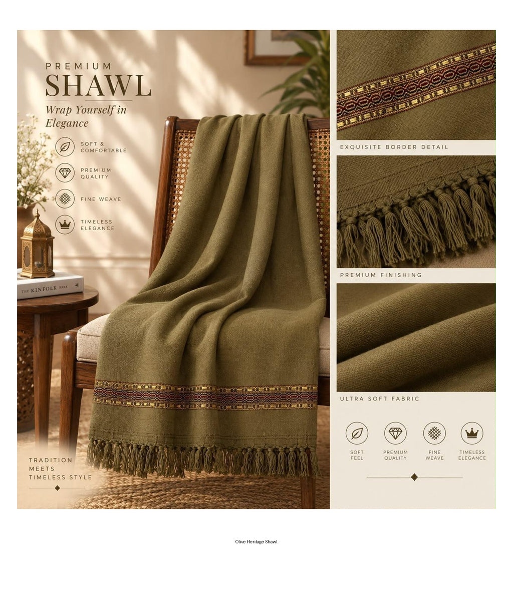 j. Mardana Shawl for Men – Premium Soft Wool Winter Shawl | 3 Yard