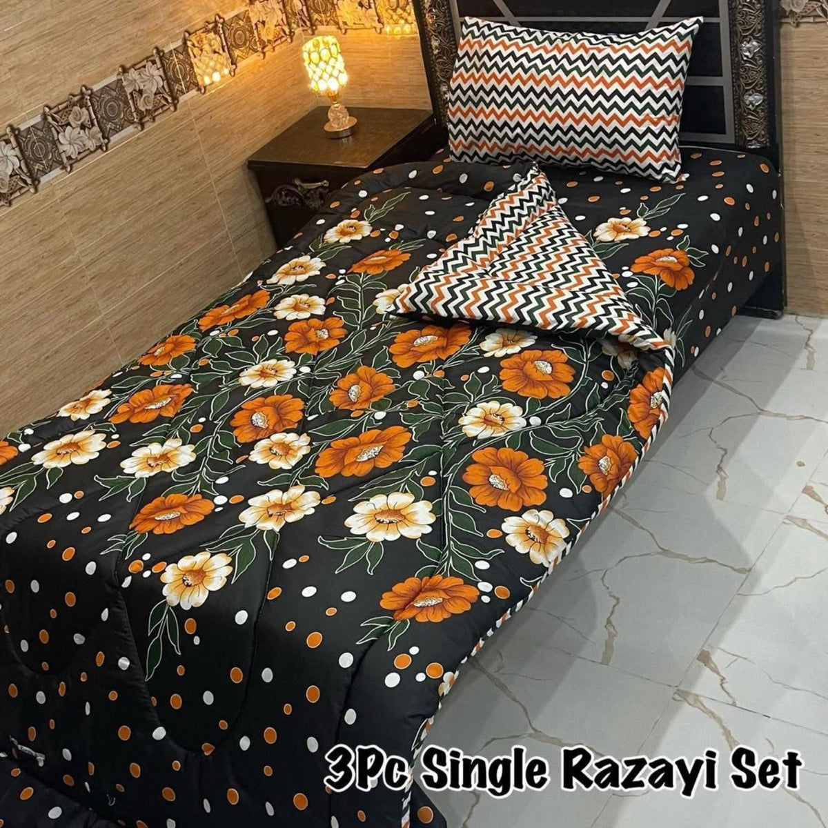 3Pc Single Vicky Razayi Sets – 500 GSM Mix Cotton | Khady's Fabric
