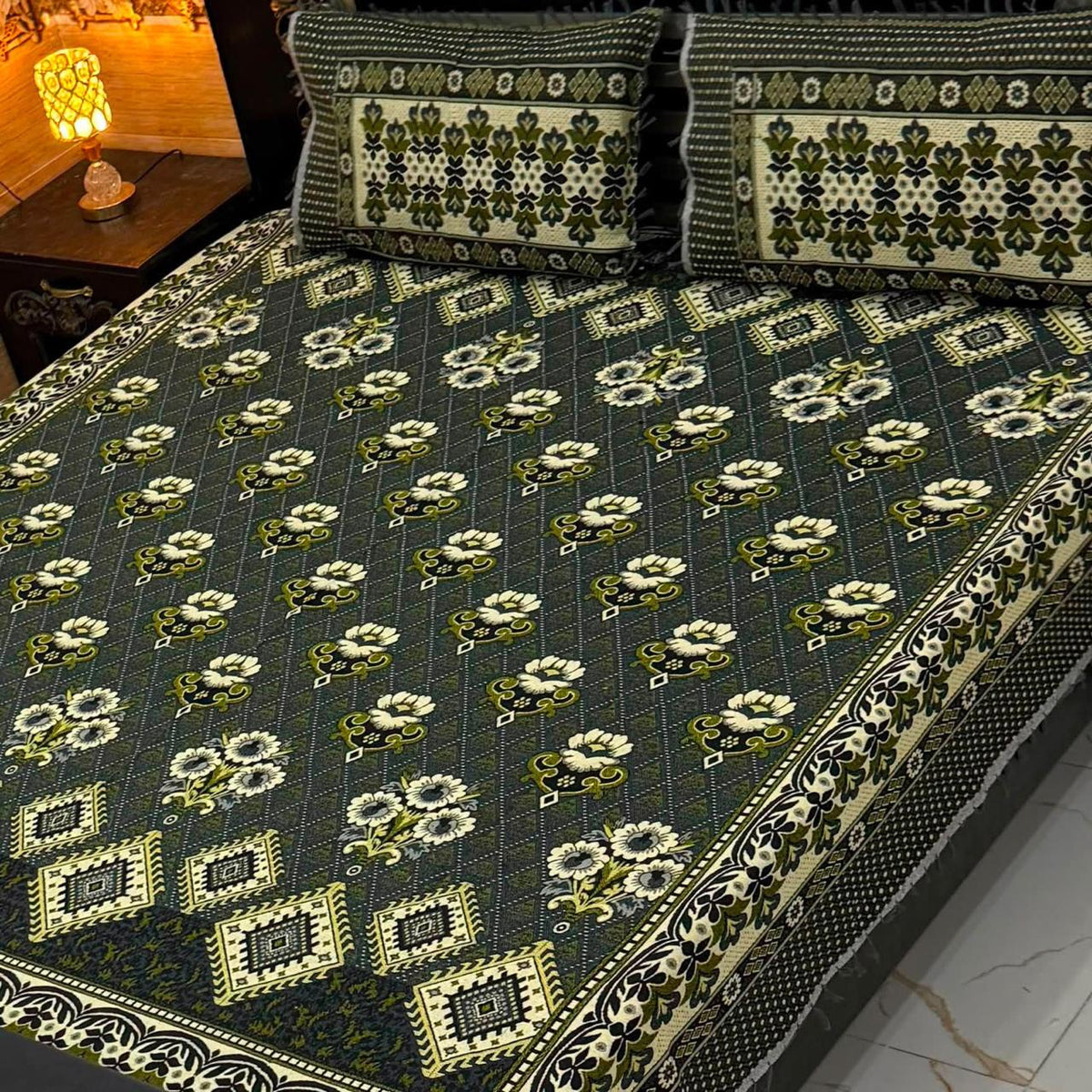 3Pc Gultex Bedsheets Set – Double Bed Floral Designs
