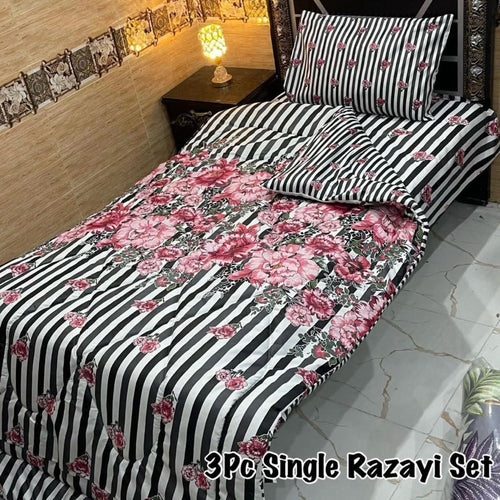 3Pc Single Vicky Razayi Sets – 500 GSM Mix Cotton | Khady's Fabric