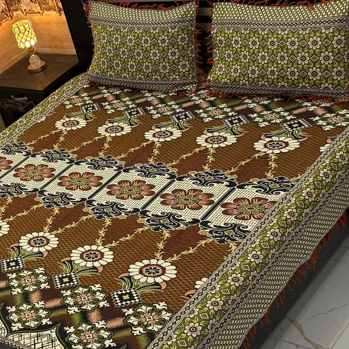 3Pc Gultex Bedsheets Set – Double Bed Floral Designs