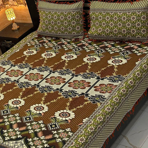3Pc Gultex Bedsheets Set – Double Bed Floral Designs