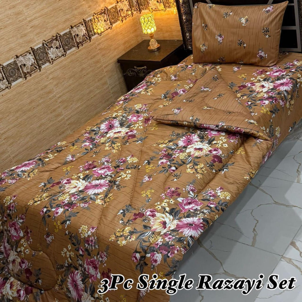 3Pc Single Vicky Razayi Sets – 500 GSM Mix Cotton | Khady's Fabric