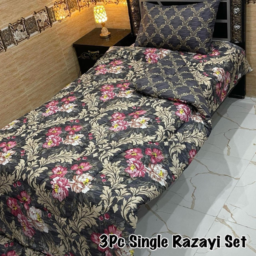 3Pc Single Vicky Razayi Sets – 500 GSM Mix Cotton | Khady's Fabric
