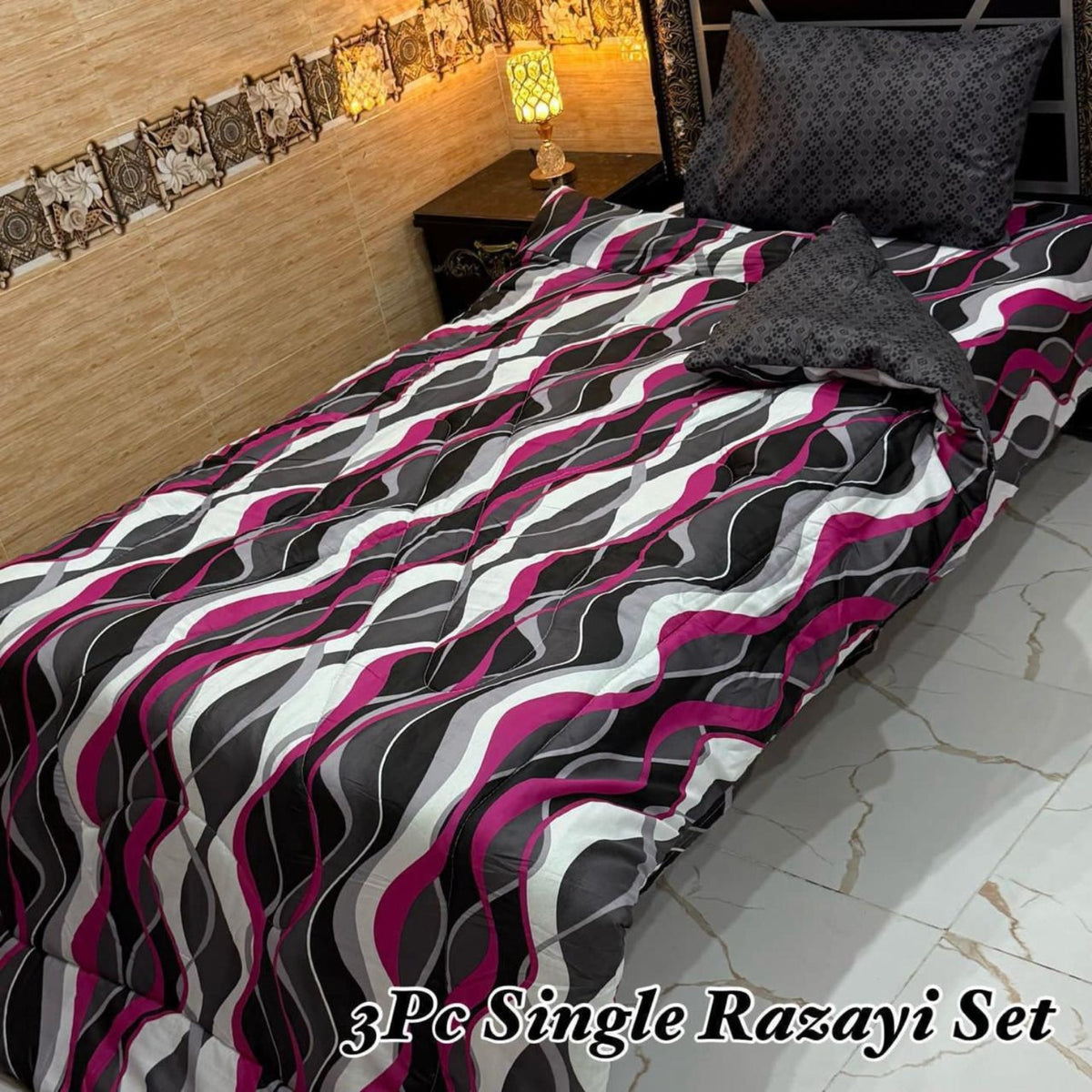 3Pc Single Vicky Razayi Sets – 500 GSM Mix Cotton | Khady's Fabric