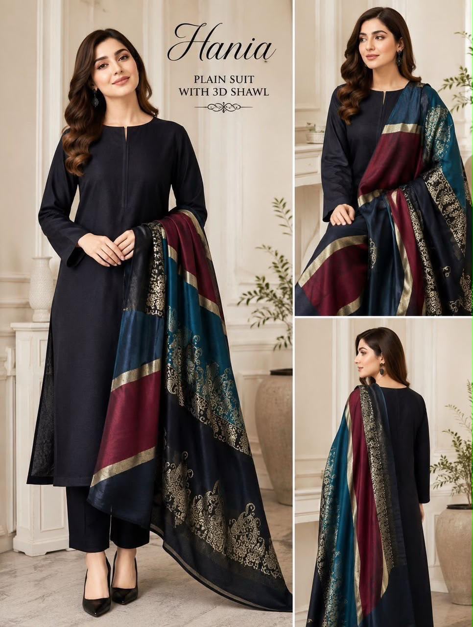 Most Hit Design Winter Collection 2026 | Dhanak 3-Piece Suit