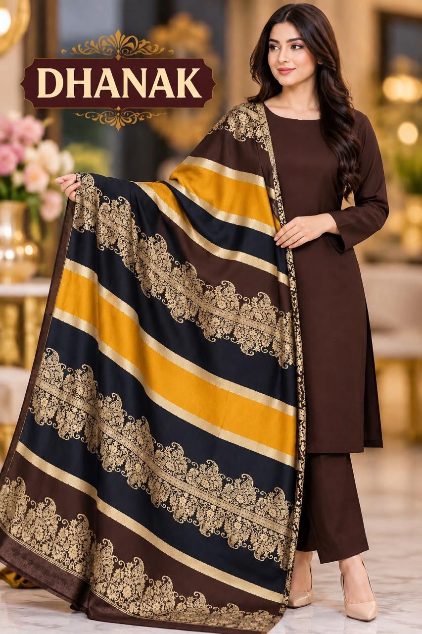 Most Hit Design Winter Collection 2026 | Dhanak 3-Piece Suit