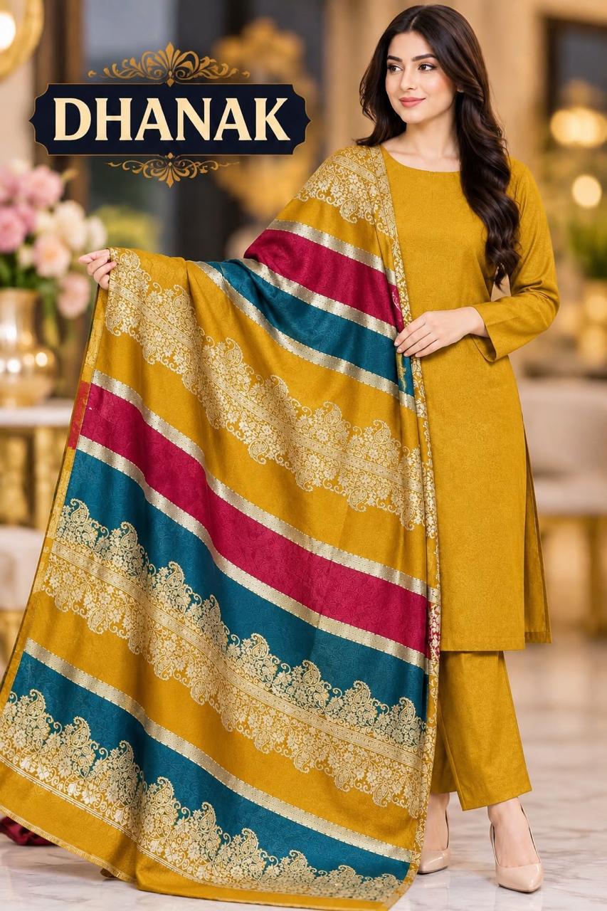 Most Hit Design Winter Collection 2026 | Dhanak 3-Piece Suit