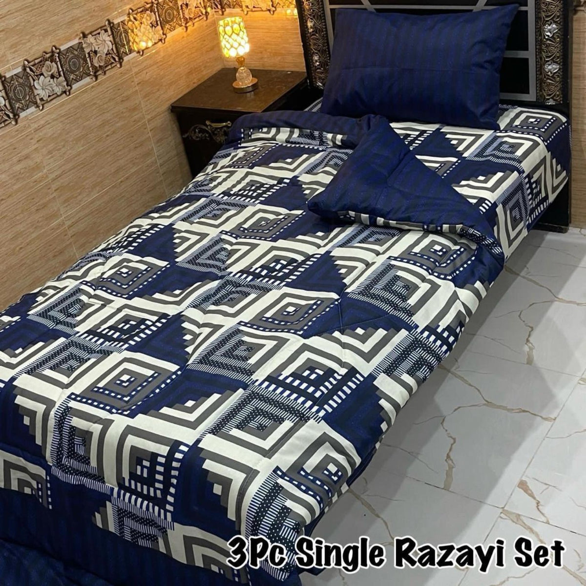 3Pc Single Vicky Razayi Sets – 500 GSM Mix Cotton | Khady's Fabric