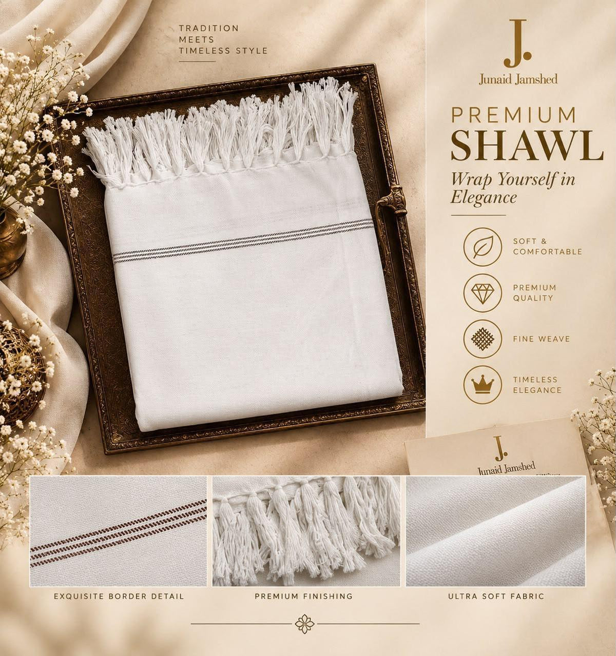 J. Mardana Soft Wool Shawls Collection – 10 Colors