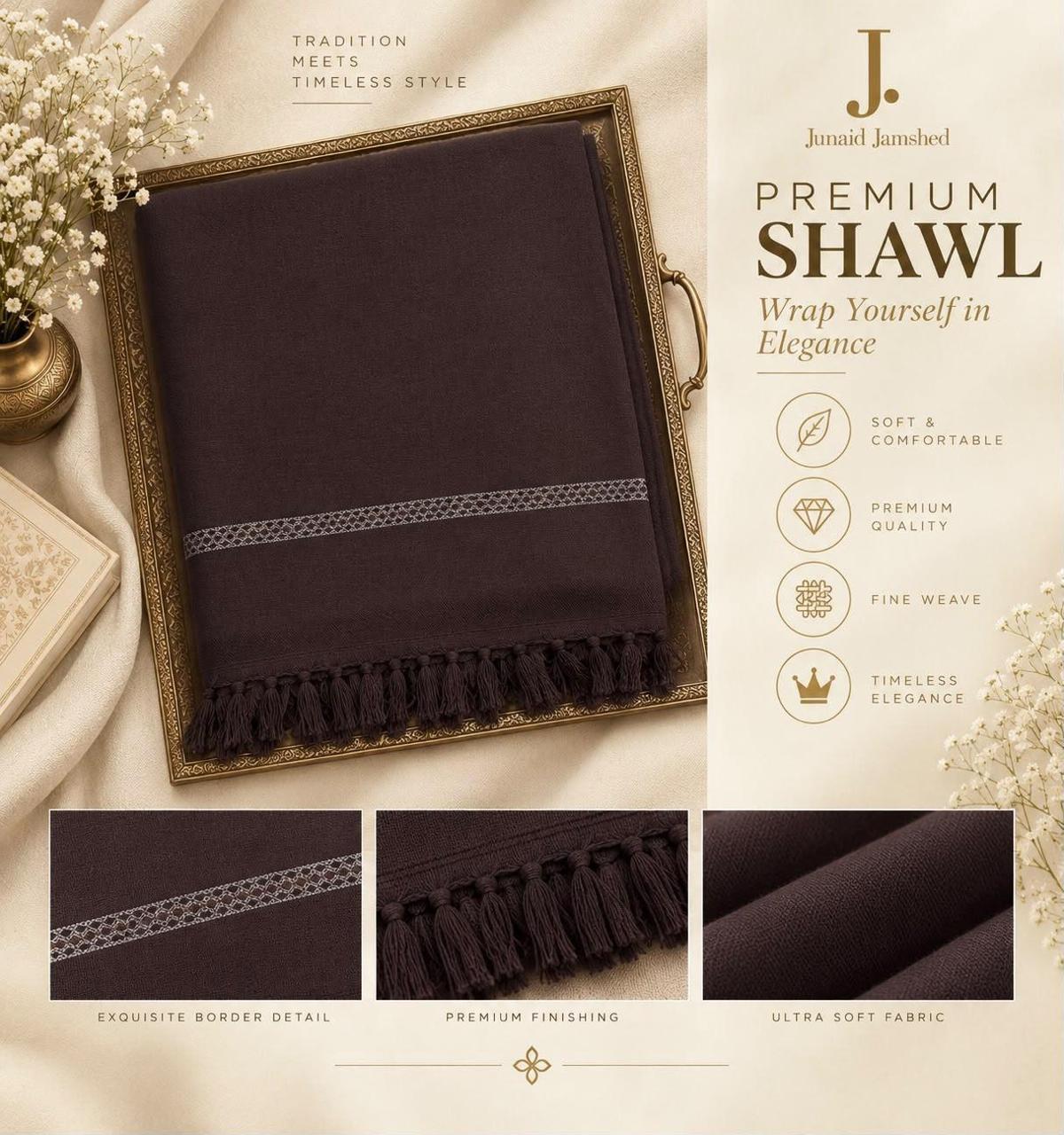J. Mardana Soft Wool Shawls Collection – 10 Colors