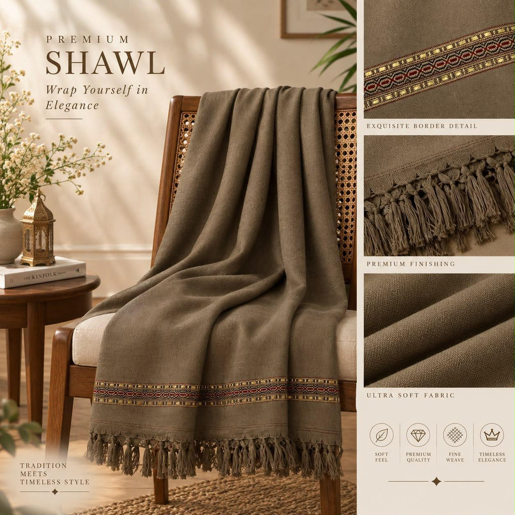 j. Mardana Shawl for Men – Premium Soft Wool Winter Shawl | 3 Yard