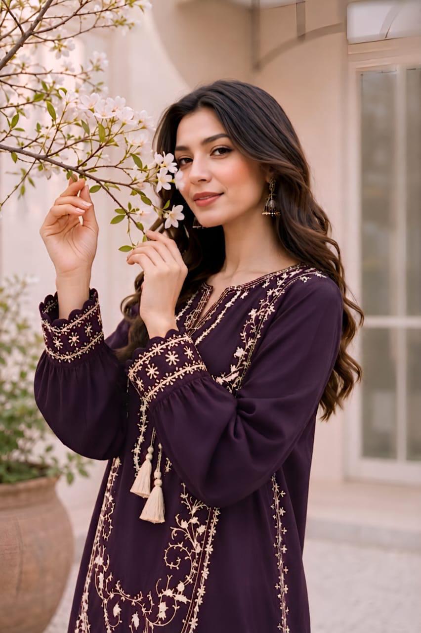 Pezwaan Plum Blossom Luxe Dhanak Suit 2026