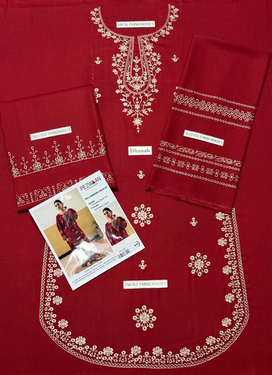 Pezwaan Ruby Blossom Luxe Dhanak Suit 2026