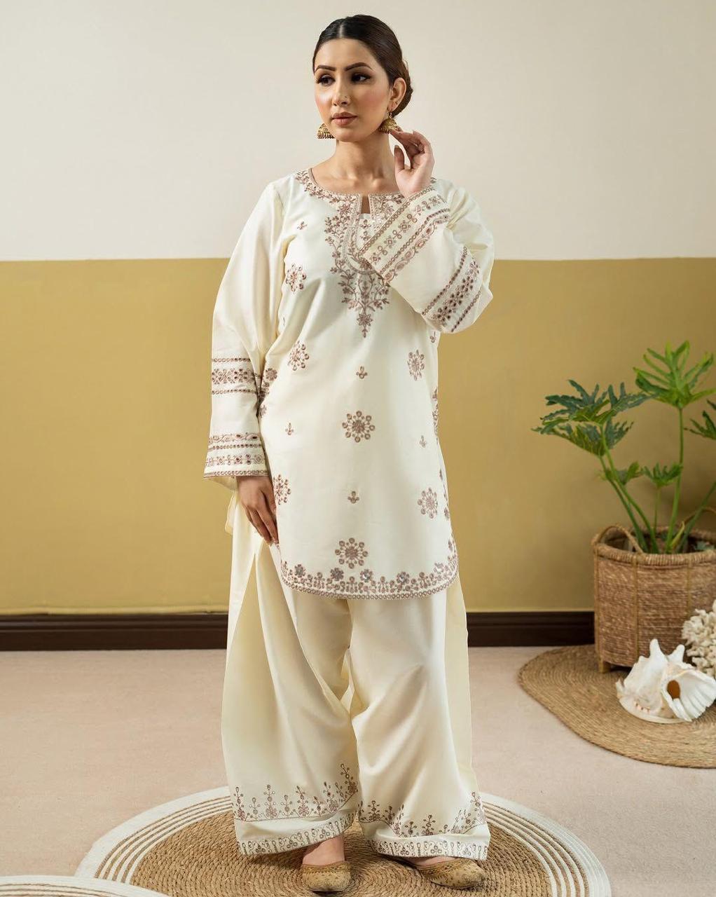 Pezwaan Ivory Blossom Luxe Dhanak Suit 2026