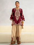 Ethnic Burgundy Royale Shamoz Silk 2-Piece Winter Collection 2026