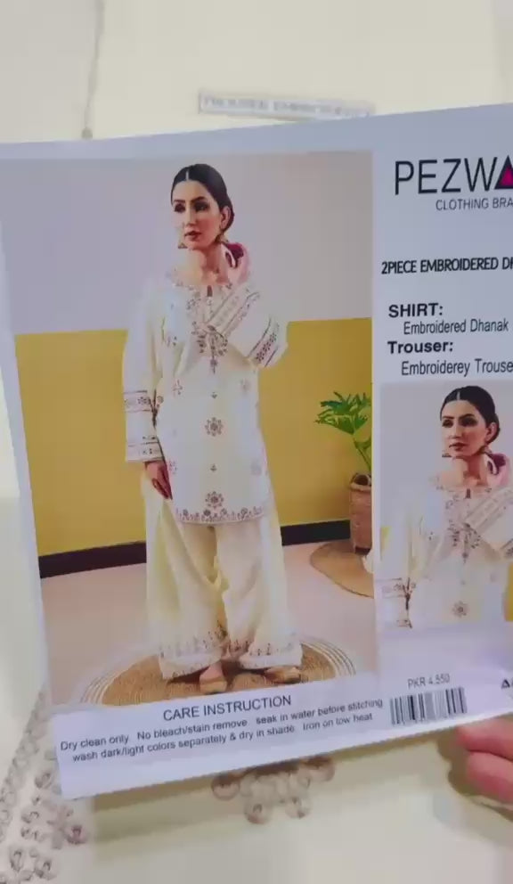 Pezwaan Ivory Blossom Luxe Dhanak Suit 2026